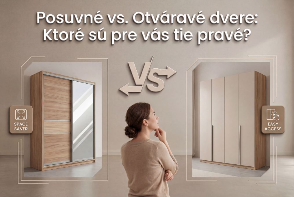 Posuvné dvere roldor vs otváravé dvere classic? Poradíme vám v mojaskrina.live